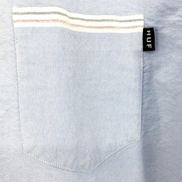 HUF Signature Stripe Button Down Shirt - Picture 11 of 16